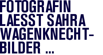 Fotografin l�sst Sahra Wagenknecht-Bilder verbieten