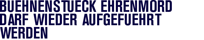 B�hnenst�ck Ehrenmord darf wieder aufgef�hrt werden