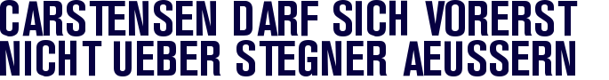 Carstensen darf sich vorerst nicht über Stegner äußern Carstensen darf sich vorerst nicht über Stegner äußern