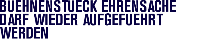 Bühnenstück Ehrensache darf wieder aufgeführt werden Bühnenstück Ehrensache darf wieder aufgeführt werden