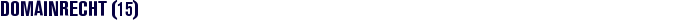 Domainrecht (15)