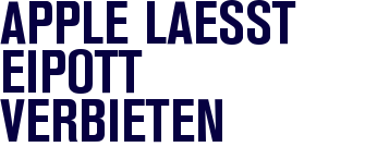 Apple l�sst eiPott verbieten