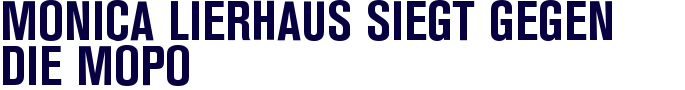 Monica Lierhaus siegt gegen die Mopo