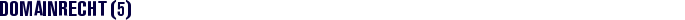 Domainrecht (5)